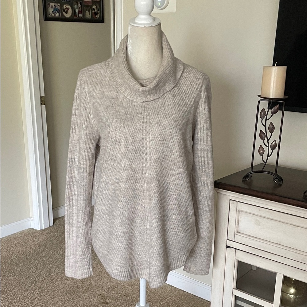 Tahari Beige Cowl Neck Sweater - Picture 11 of 11